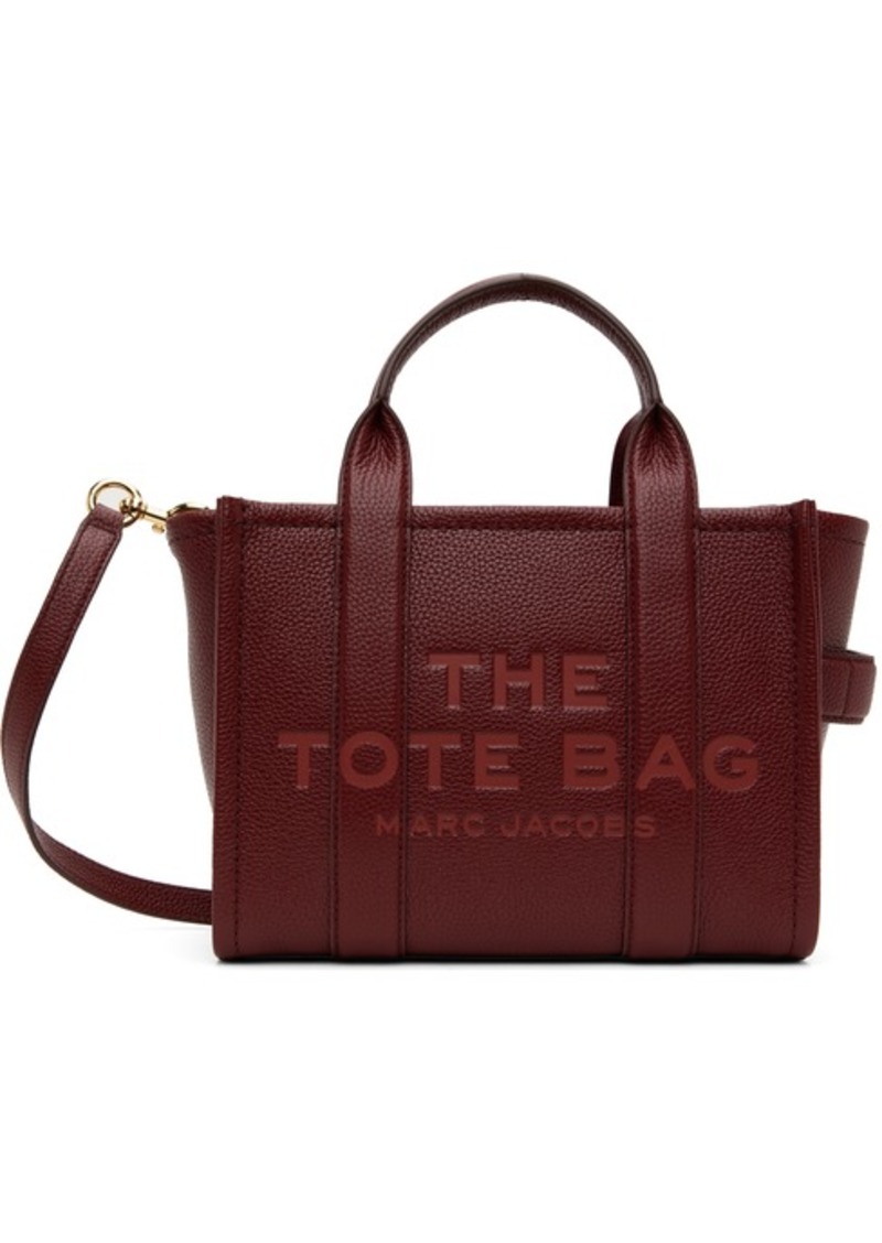 Marc Jacobs Burgundy 'The Leather Small' Tote