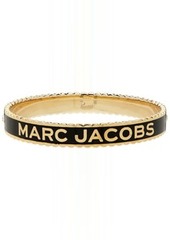Marc Jacobs Gold & Black'The Medallion Large' Cuff Bracelet