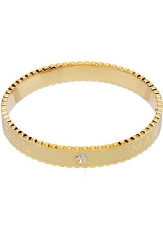 Marc Jacobs Gold & White 'The Medallion' Cuff Bracelet
