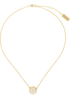 Marc Jacobs Gold 'The Button Pendant' Necklace