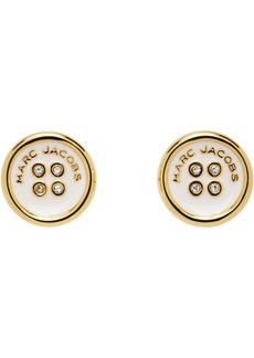 Marc Jacobs Gold 'The Button Stud' Earrings