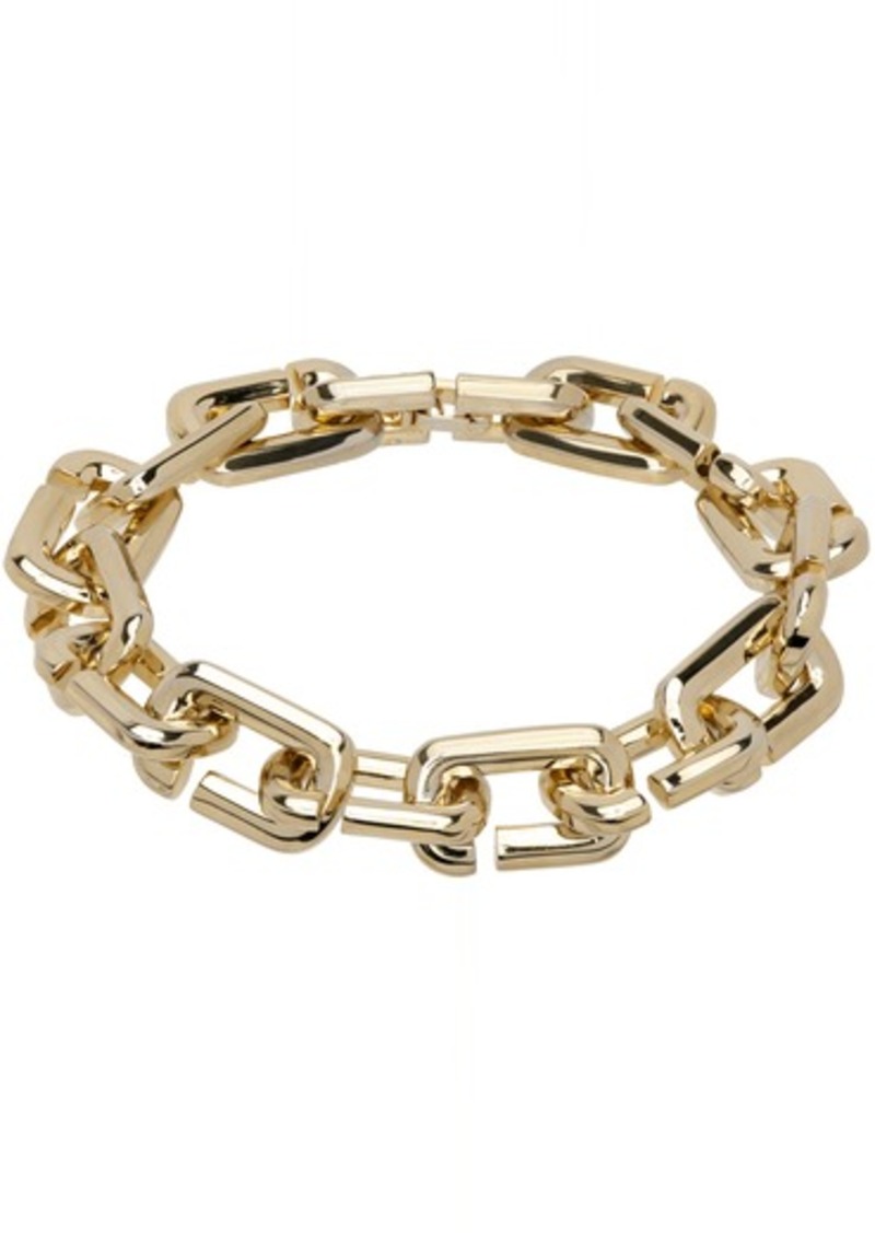 Marc Jacobs Gold 'The J Marc Chain Link' Bracelet