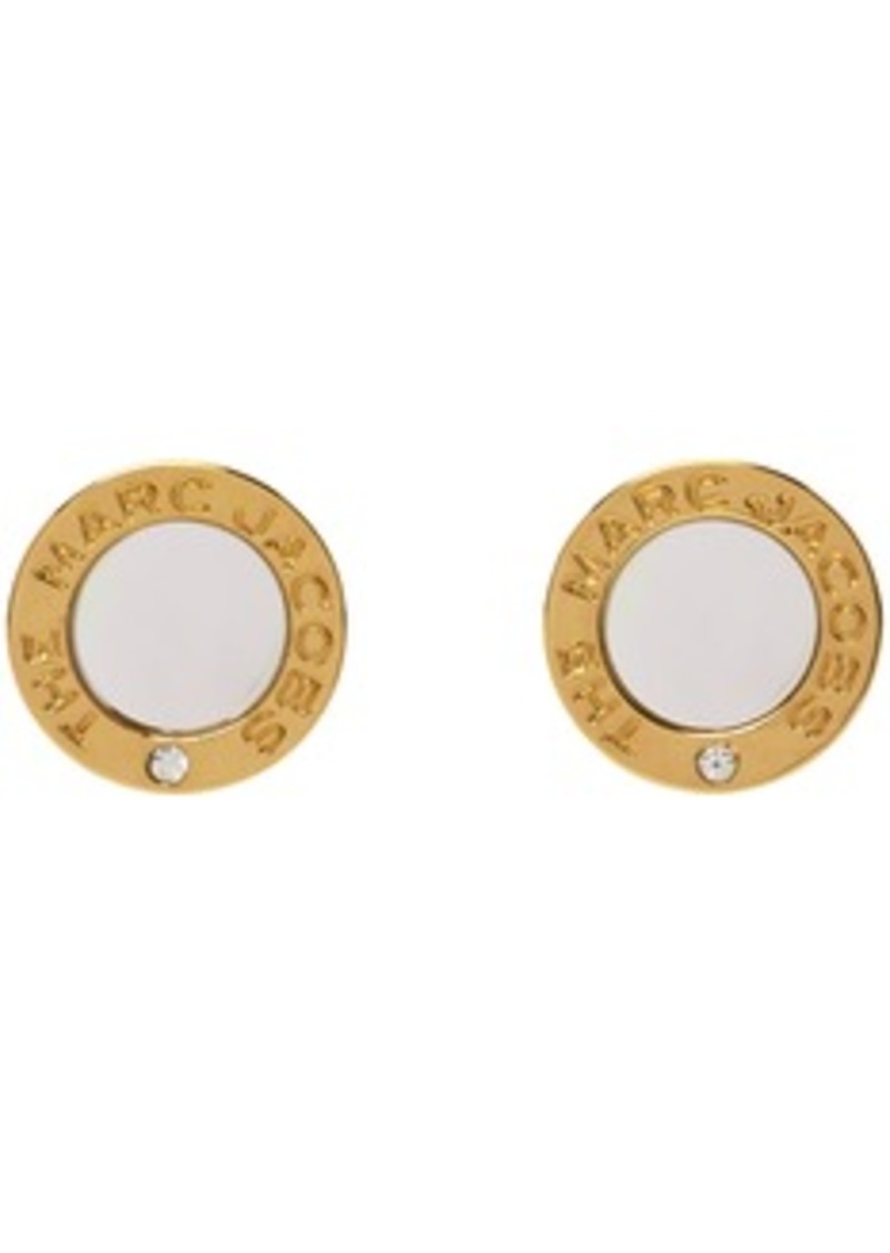 Marc Jacobs Gold 'The Medallion' Stud Earrings