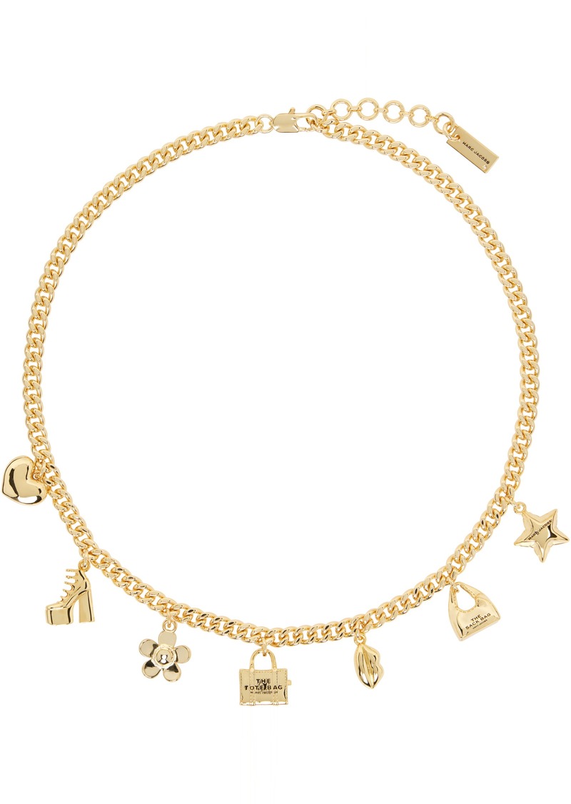 Marc Jacobs Gold 'The Mini Icon Charm' Necklace