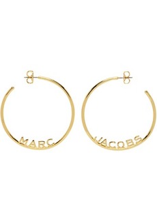 Marc Jacobs Gold 'The Monogram Hoops' Earrings