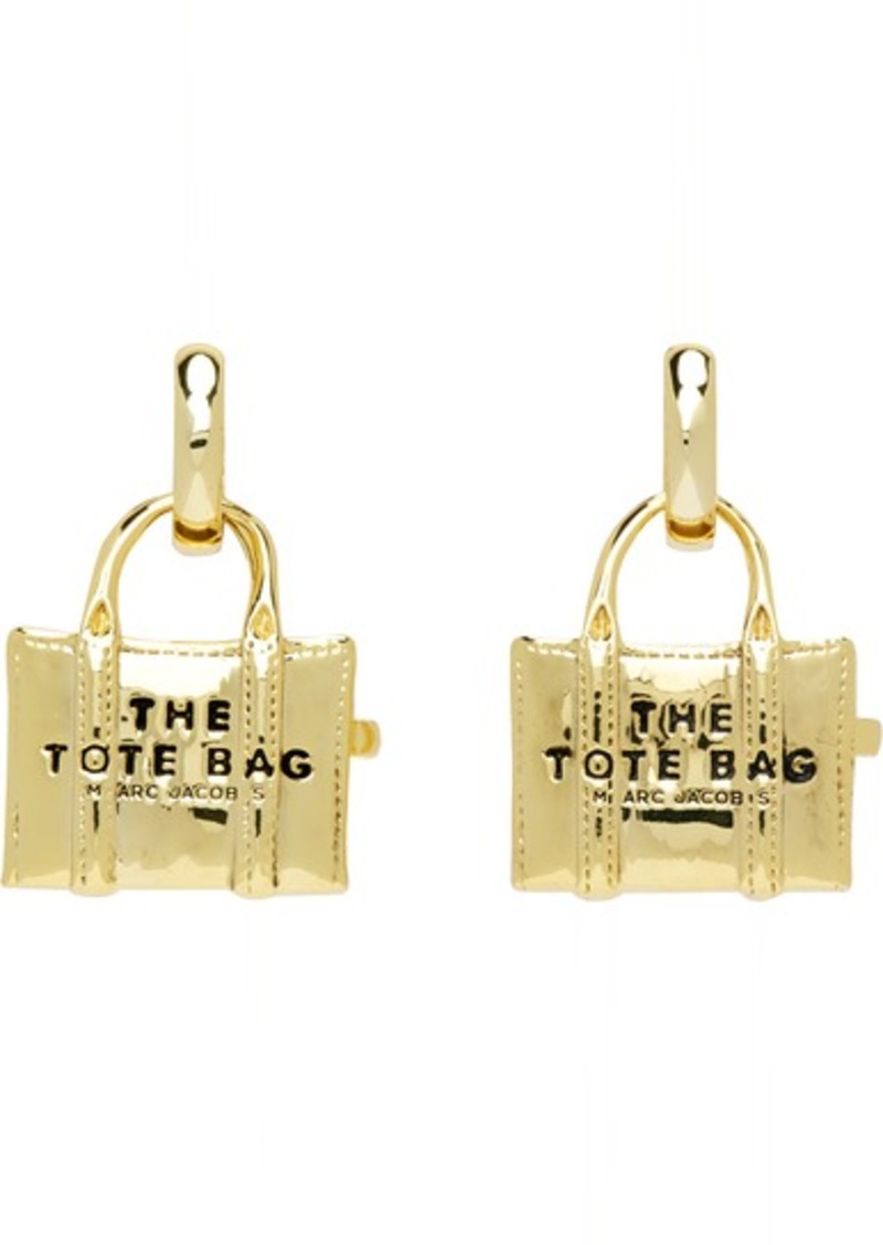 Marc Jacobs Gold 'The Tote Bag' Earrings