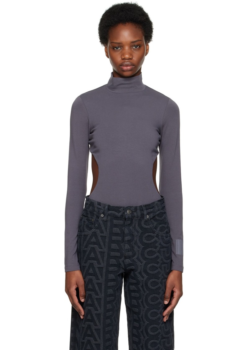 Marc Jacobs Gray 'The Cutout' Bodysuit