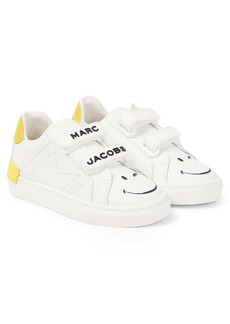 Marc Jacobs Kids Printed leather sneakers