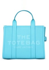 MARC JACOBS LIGHT BLUE LEATHER MIDI TOTE BAG