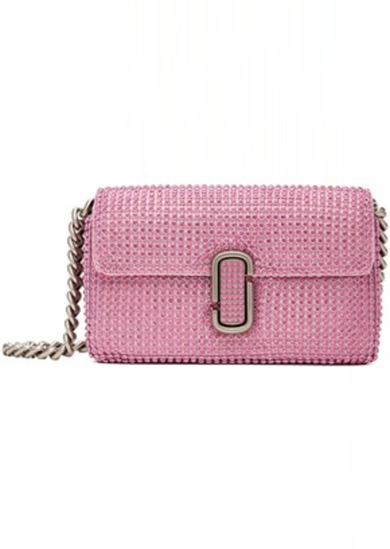 Marc Jacobs Pink 'The Rhinestone J Marc Mini' Shoulder Bag