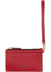 Marc Jacobs Red 'The Leather Top Zip Wristlet' Wallet