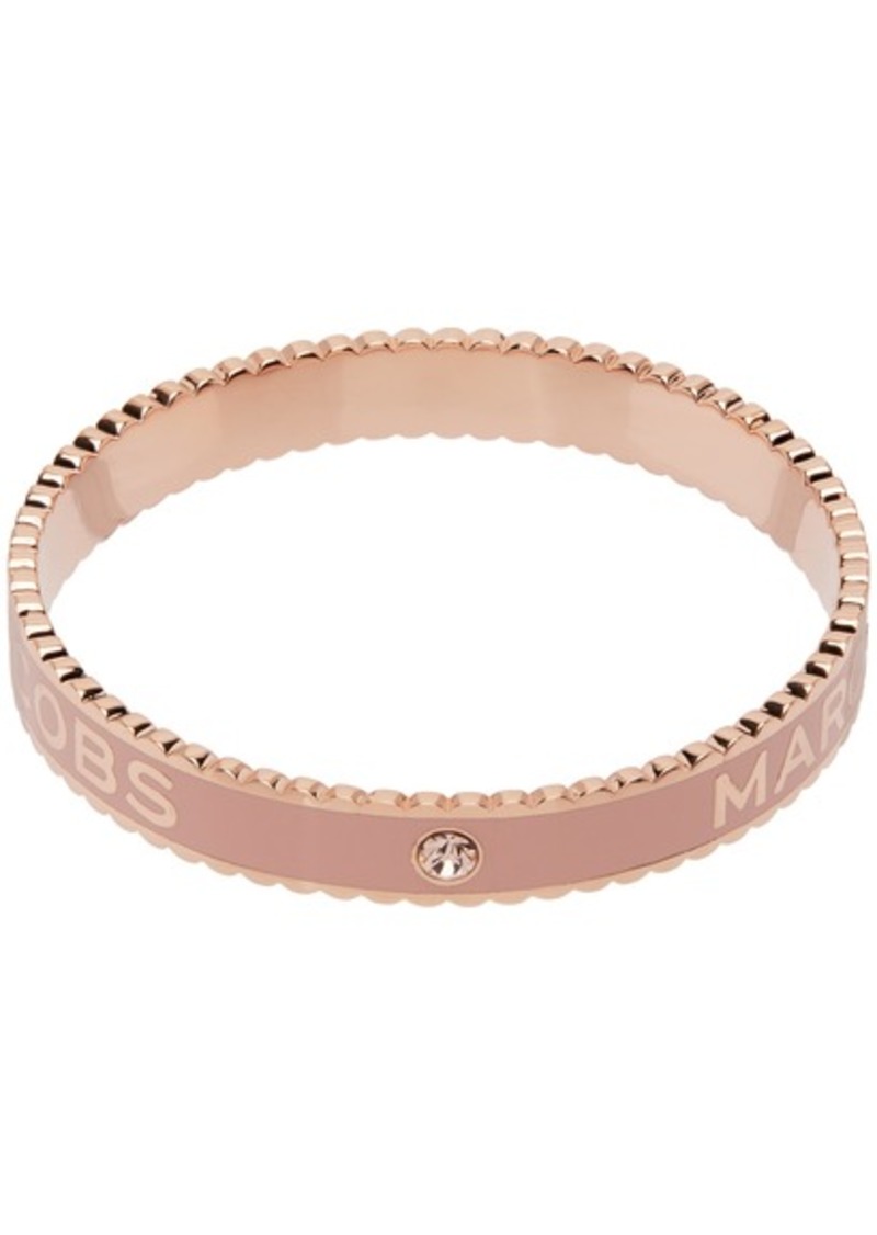 Marc Jacobs Rose Gold & Pink 'The Medallion' Cuff Bracelet