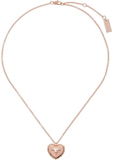 Marc Jacobs Rose Gold Balloon Heart Necklace