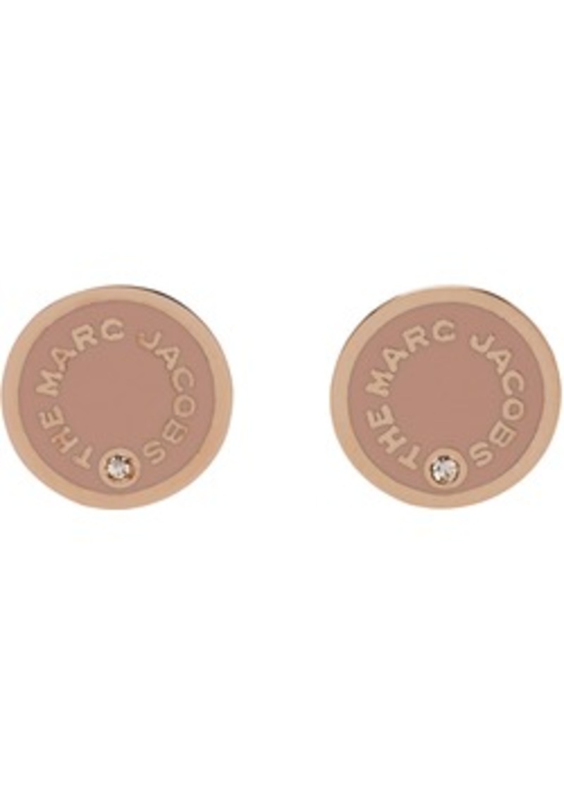 Marc Jacobs Rose Gold Medallion Earrings