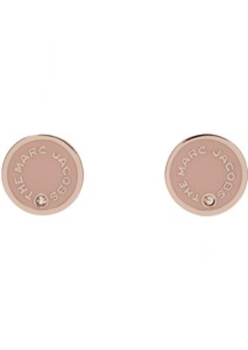 Marc Jacobs Rose Gold 'The Medallion Studs' Earrings