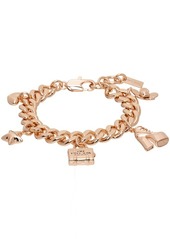 Marc Jacobs Rose Gold 'The Mini Icon Charm' Bracelet