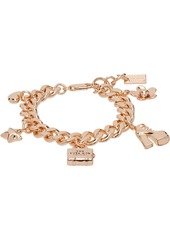 Marc Jacobs Rose Gold 'The Mini Icon Charm' Bracelet