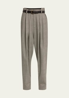 Marc Jacobs Runway Prince Of Wales Oversized Trousers Pant with Belt