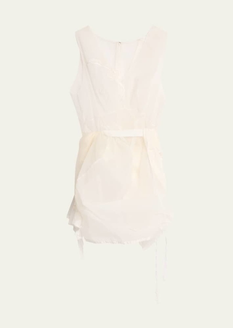 Marc Jacobs Runway Sheer Mini Dress with Lace Inserts