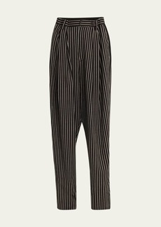 Marc Jacobs Runway Striped Oversized Wool Trousers
