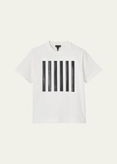 Marc Jacobs Sequined Stripe Box Short-Sleeve T-Shirt