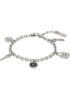 Marc Jacobs Silver Button Charm Bracelet