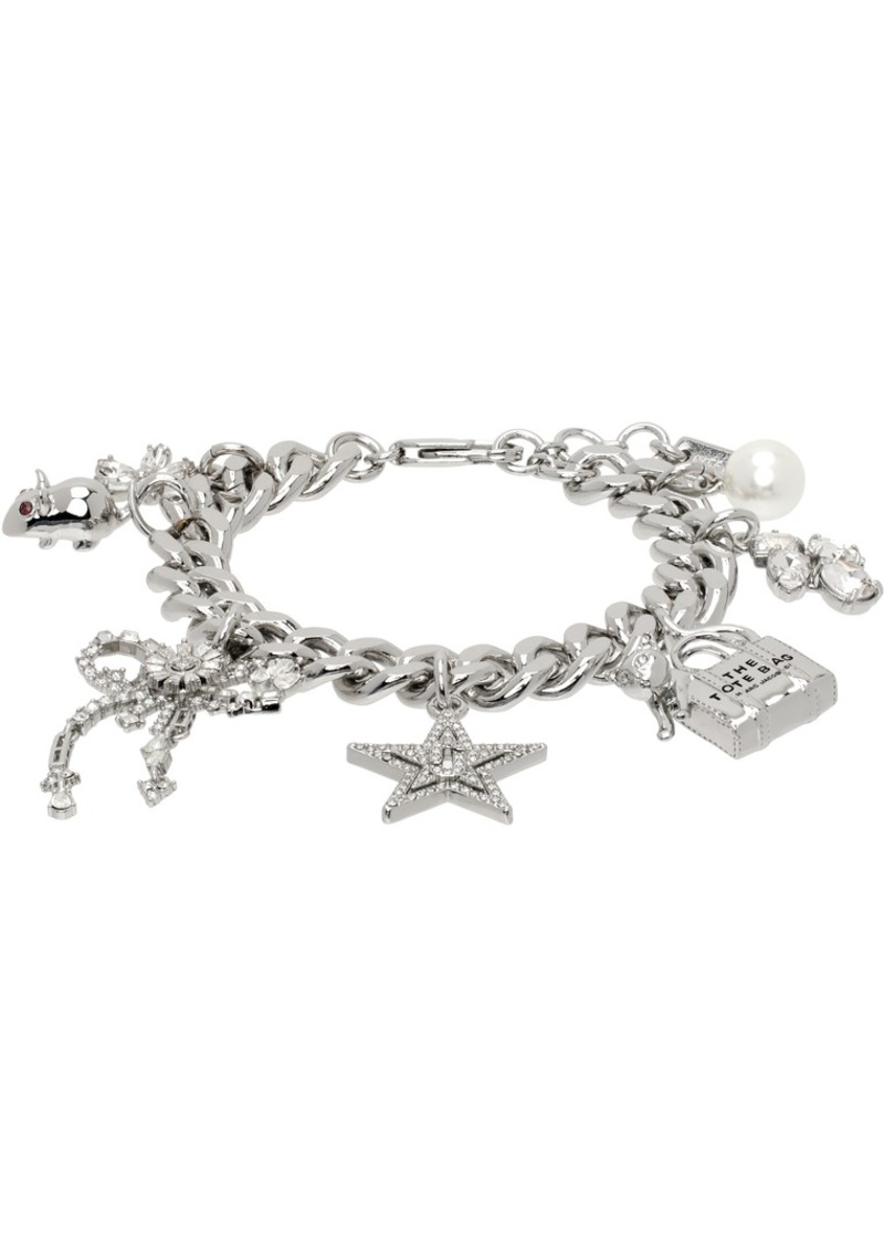 Marc Jacobs Silver 'Cats Out of the Bag' Charm Bracelet