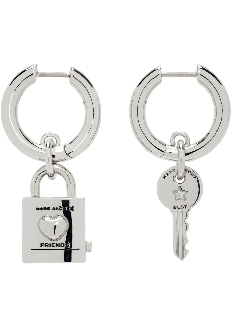 Marc Jacobs Silver Friendship Padlock Earrings