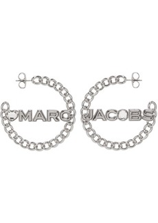Marc Jacobs Silver 'The Charmed Chain' Hoop Earrings