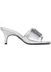 Marc Jacobs Silver 'The Leather J Marc' Heeled Sandals