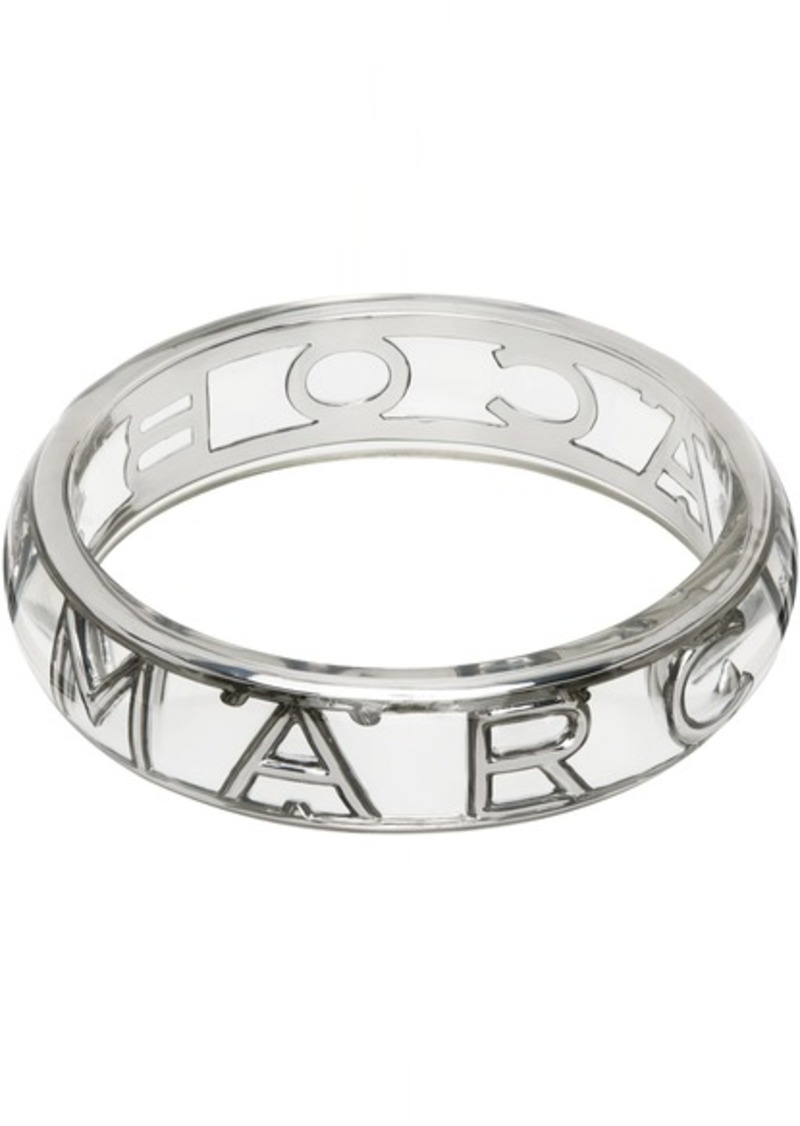 Marc Jacobs Silver 'The Monogram Bangle' Bracelet