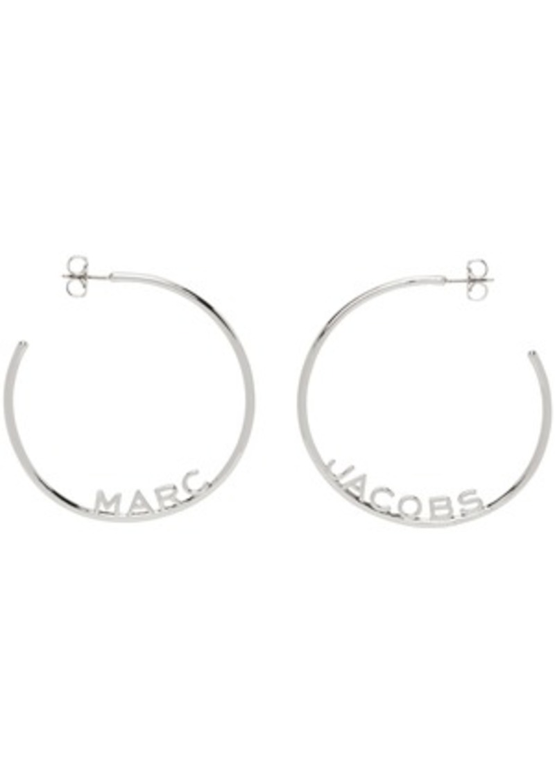 Marc Jacobs Silver 'The Monogram' Hoop Earrings