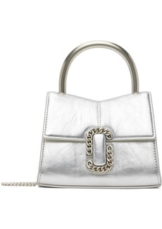 Marc Jacobs Silver 'The St. Marc Mini' Top Handle Bag