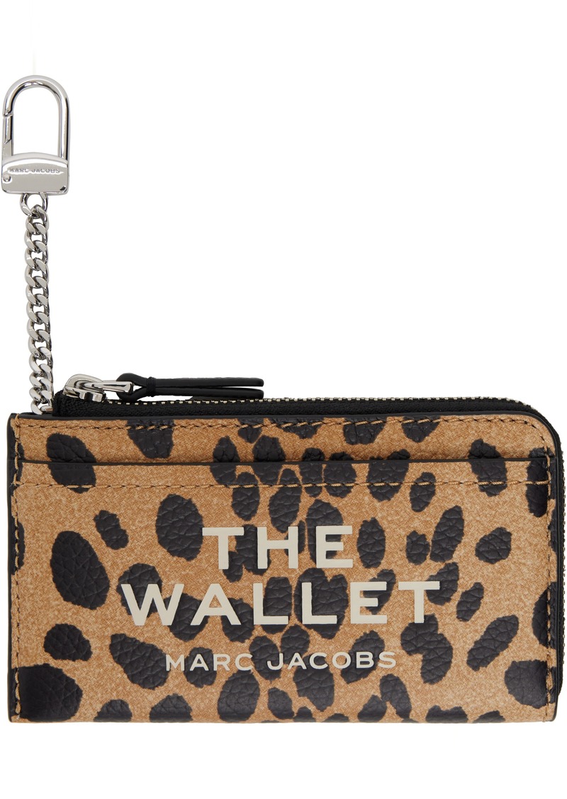 Marc Jacobs Tan & Black 'The Cheetah Top Zip Multi' Wallet