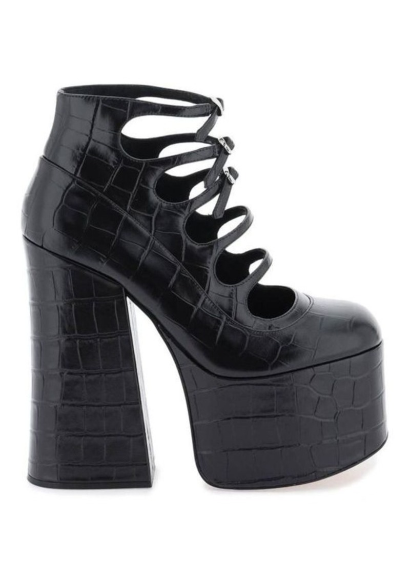Marc jacobs the croc embossed kiki ankle boots