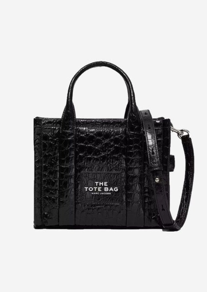 MARC JACOBS THE CROC-EMBOSSED SMALL TOTE BAG