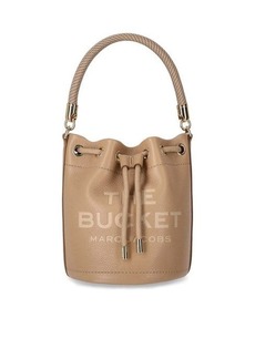 MARC JACOBS  THE LEATHER BUCKET CAMEL BAG
