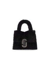 MARC JACOBS  THE TEDDY ST. MARC MINI TOP HANDLE BLACK BAG