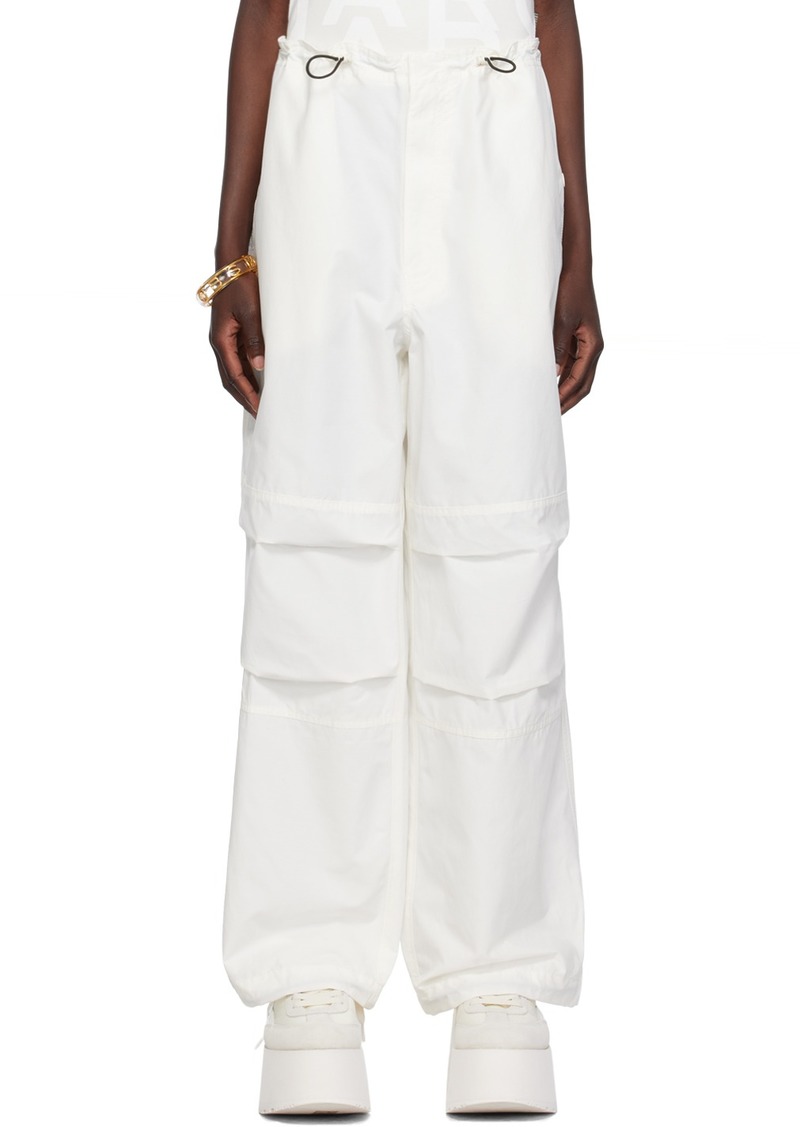 Marc Jacobs White 'The Balloon' Trousers