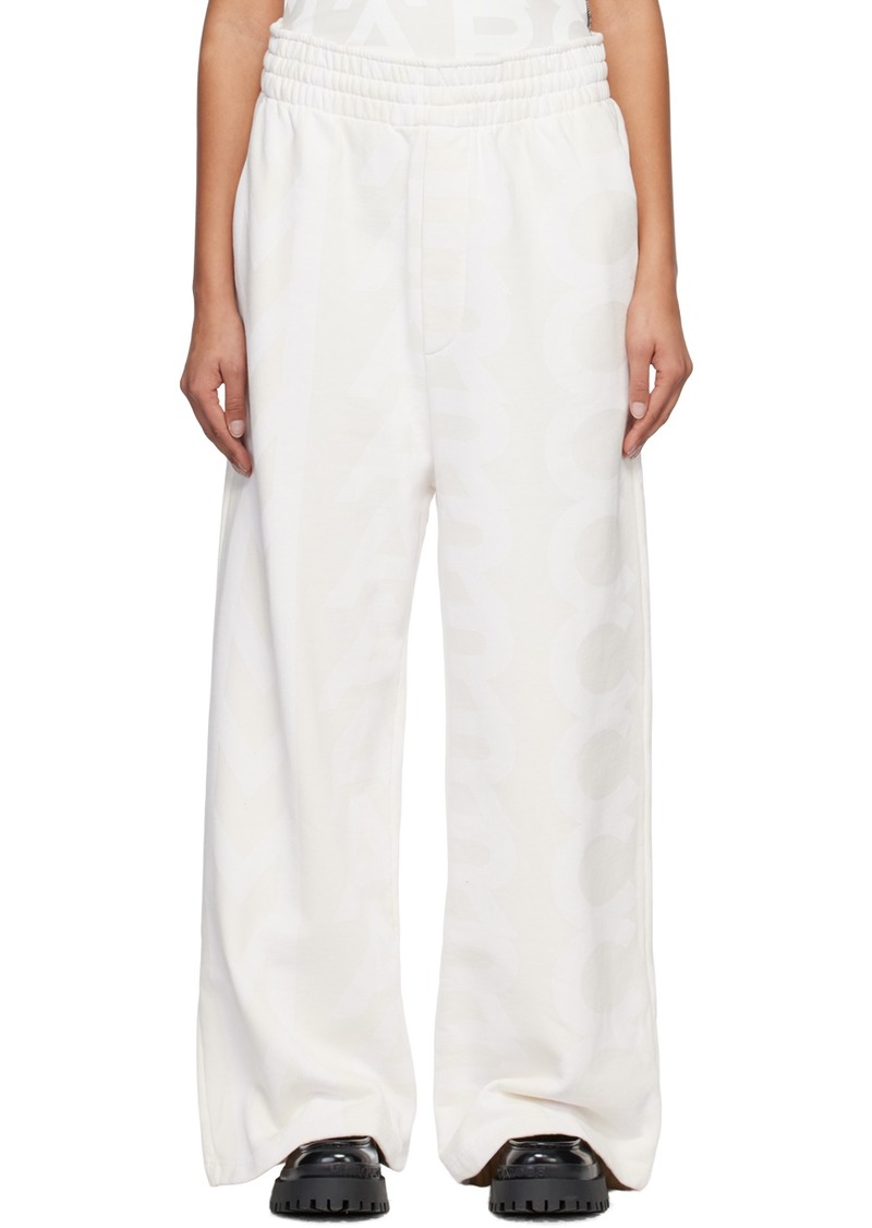 Marc Jacobs White 'The Monogram' Lounge Pants