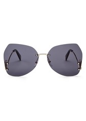 MARC JACOBS Women's Marc Rimless Butterfly Sunglasses, 63mm