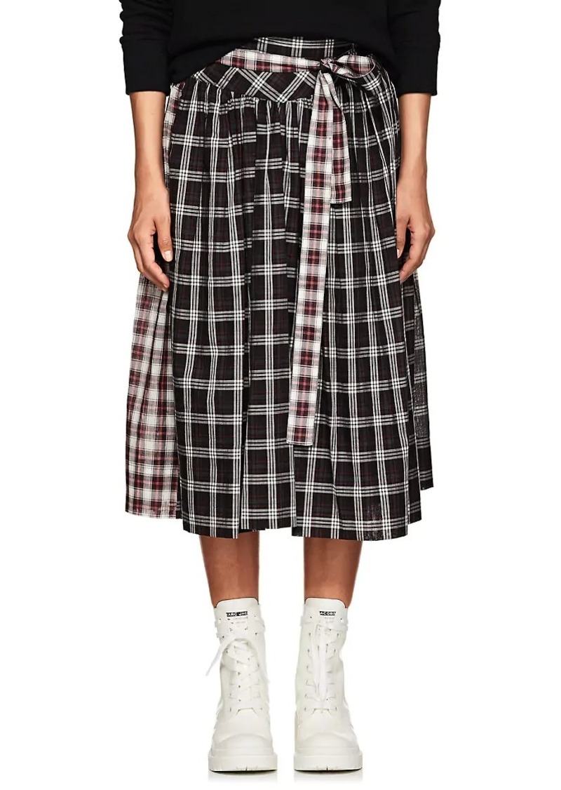 Marc Jacobs Women's Plaid Cotton Belted Skirt 