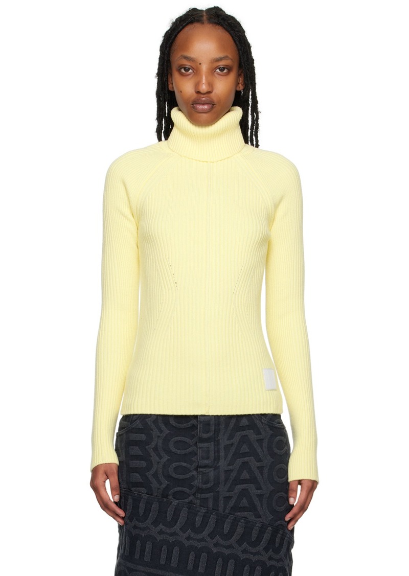 Marc Jacobs Yellow 'The Ribbed' Turtleneck