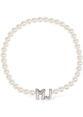 Marc Jacobs Mj Balloon Faux Pearl Collar Necklace