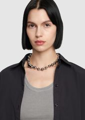 Marc Jacobs Monogram Ball Chain Collar Necklace