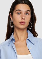 Marc Jacobs Monogram Ball Chain Hoop Earrings
