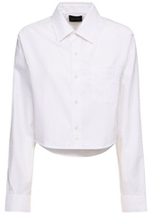 Marc Jacobs Monogram Cotton Poplin Crop Shirt