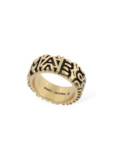 Marc Jacobs Monogram Engraved Ring