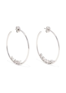 Marc Jacobs Oversized logo hoop earrings