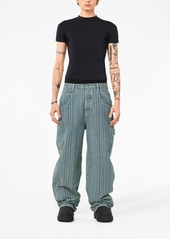 Marc Jacobs monogram-print wide-leg jeans
